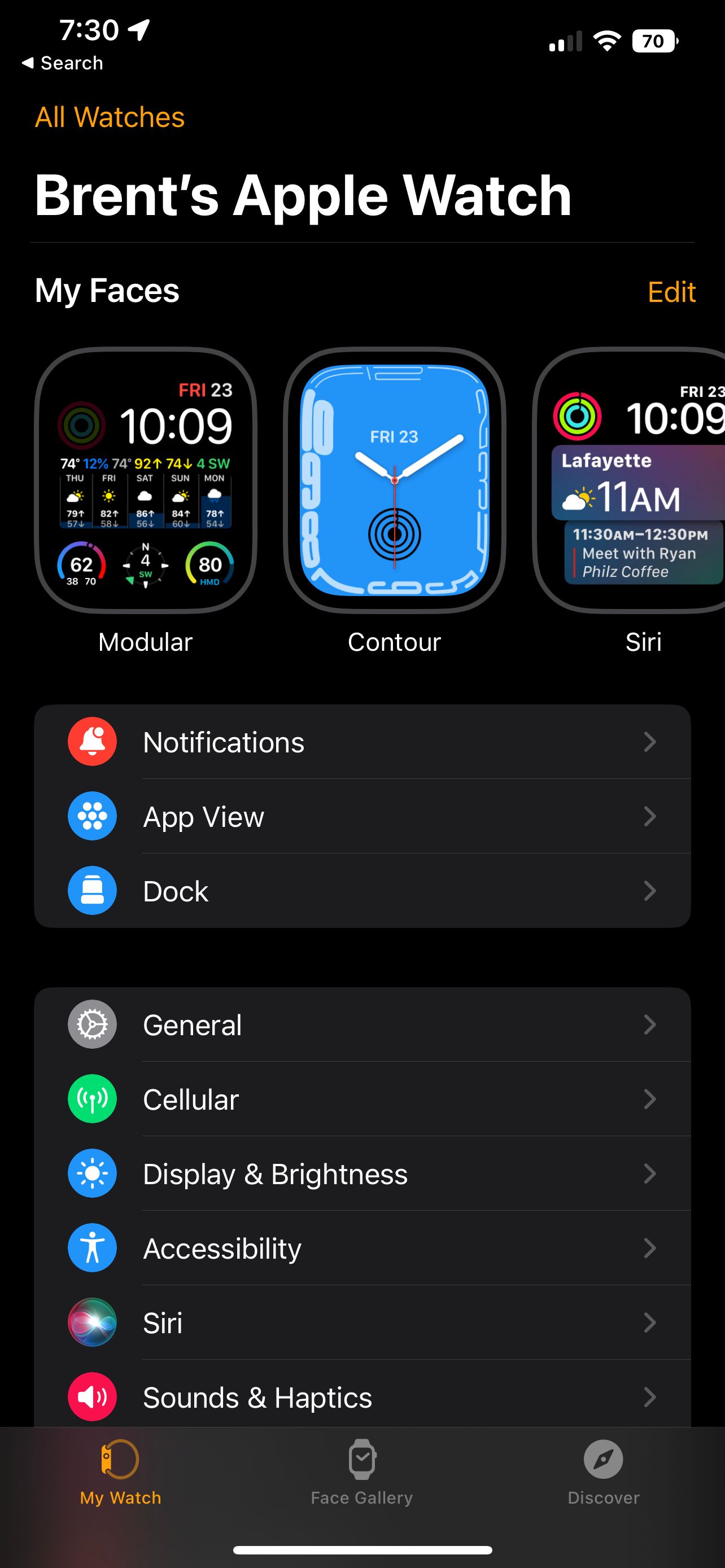 watch app iphone