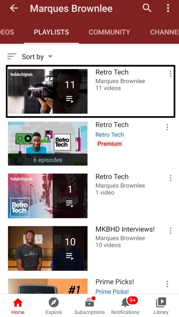 Selección de calidad para descarga