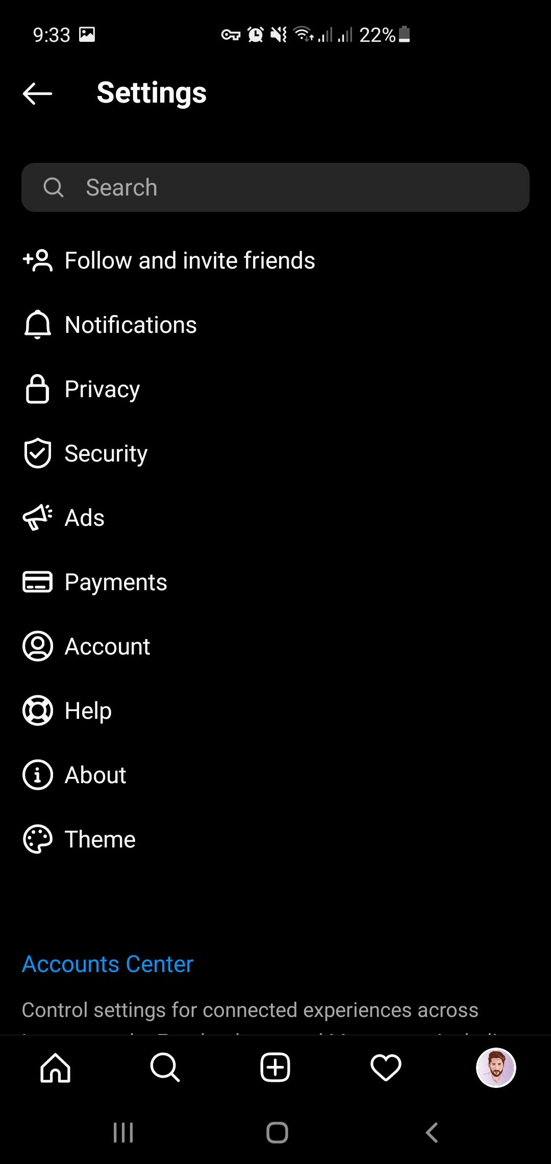 Privacy in Instagram settings
