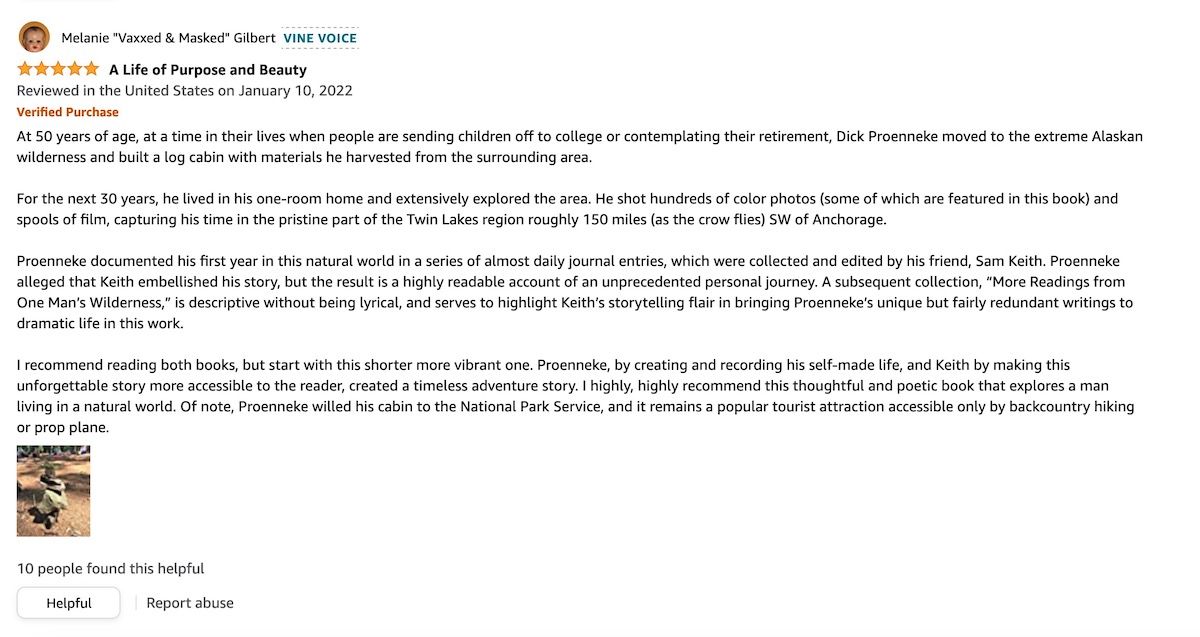 Значок Vine Voice на отзыве