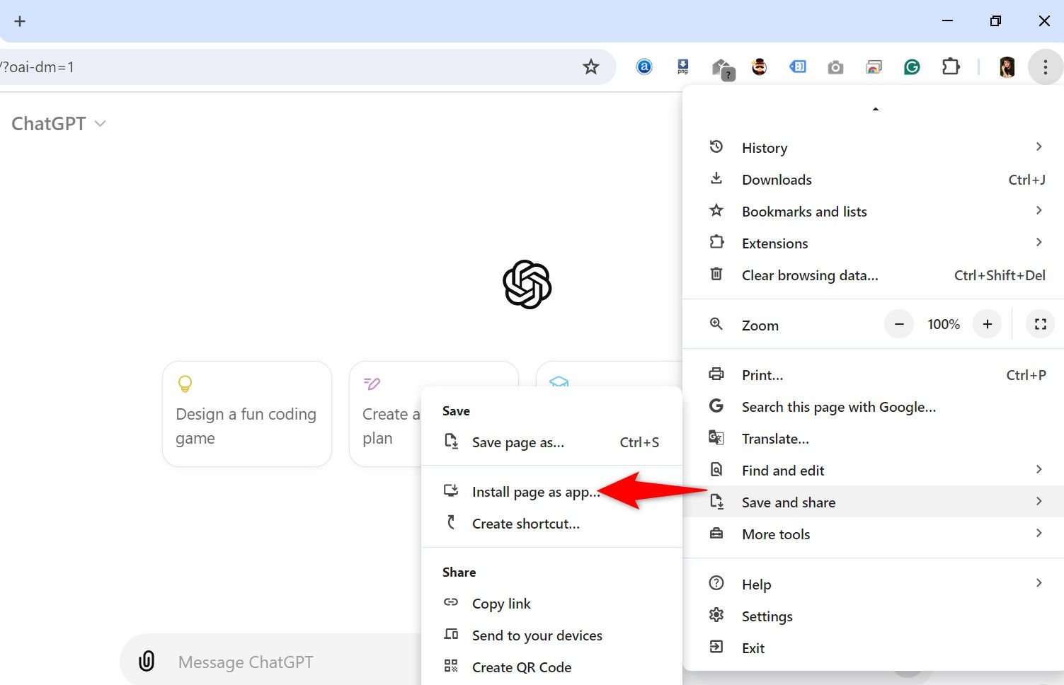 ChatGPT как приложение в Windows — установка