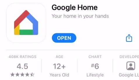 Приложение Google Home на iPhone