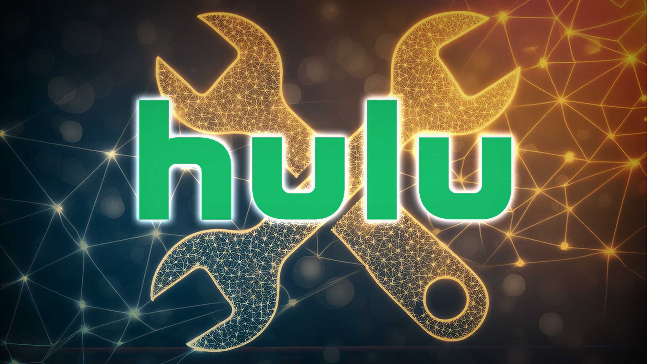 hulu logo with spanner background fix hulu