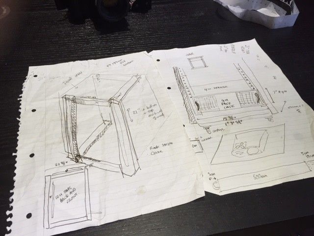 наброски дизайн-плана корпуса