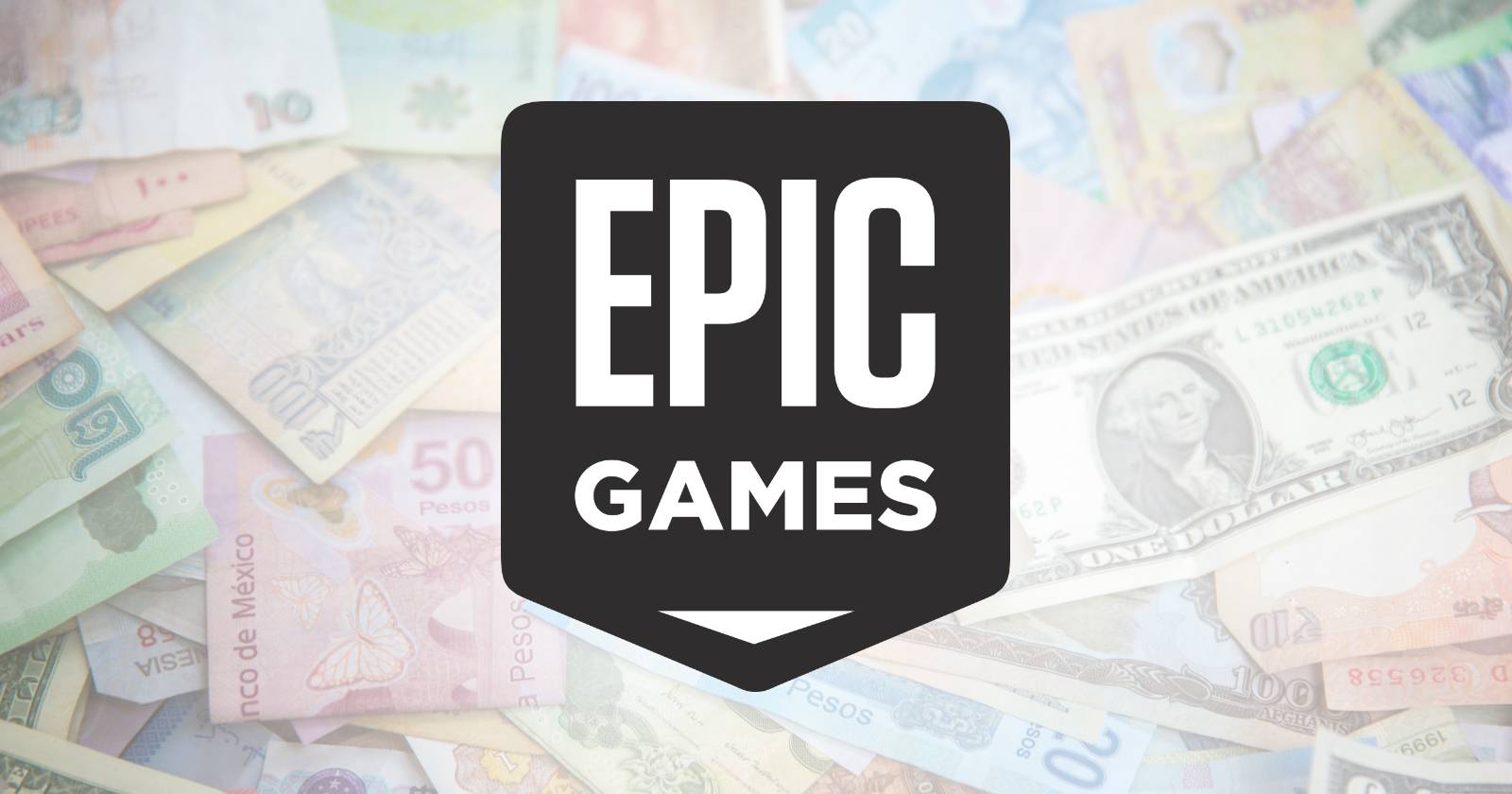 Логотип Epic Games на изображении денег