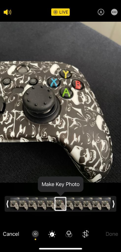 Опция Сделать ключевым фото