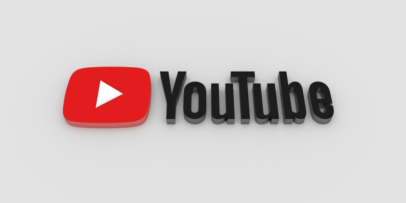 Логотип YouTube на белом фоне