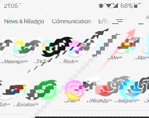 Ящик приложений в POCO Launcher