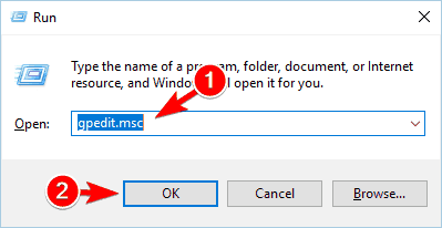 Открыть редактор локальной групповой политики