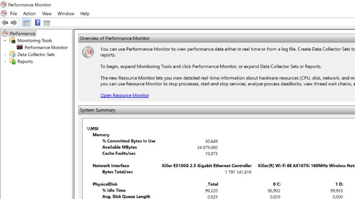 Обзор Performance Monitor