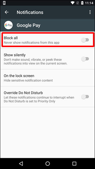 Скриншот: примеры настроек отображения уведомлений