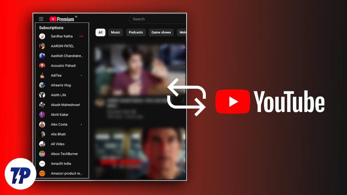 Перенос подписок YouTube на другой аккаунт
