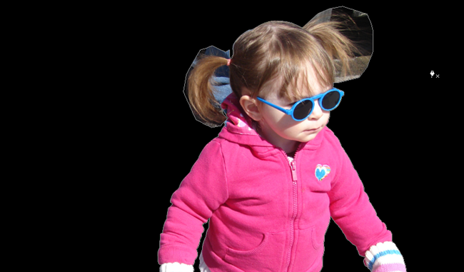 Работа пером и кистью для удаления фона вокруг волос