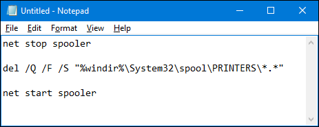 Сохранение .bat файла в Блокноте