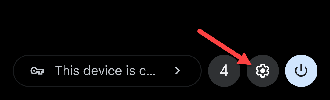 Иконка шестерёнки в меню быстрых настроек на Pixel