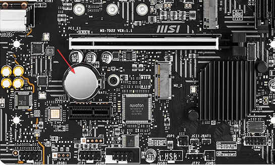 Материнская плата с CR2032 CMOS батареей