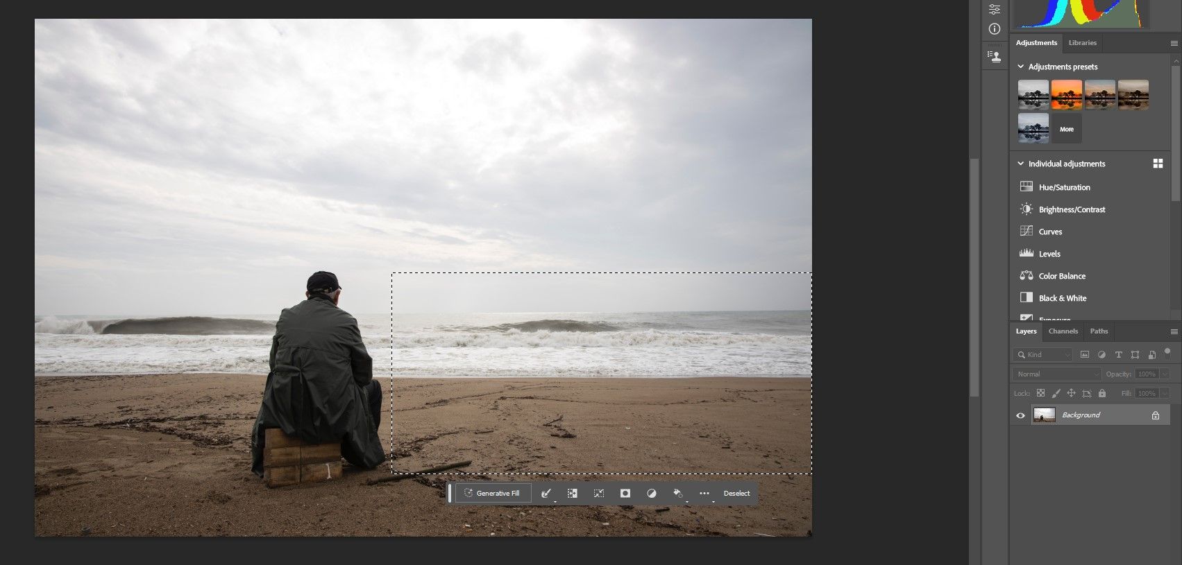 Выделение с помощью прямоугольной рамки