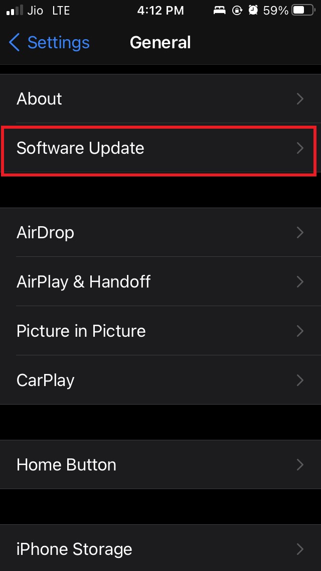 software update