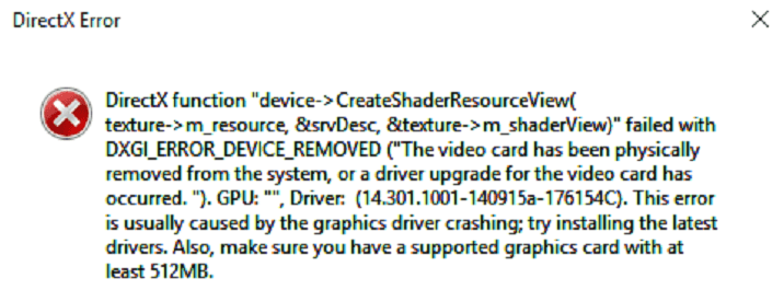 ошибка DirectX при запуске FIFA 17