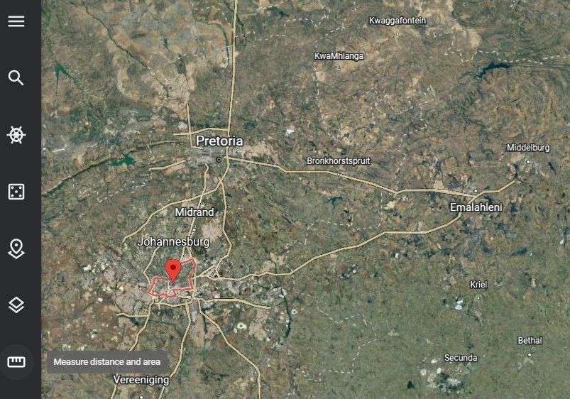 ruler icon to measure distance in google earth