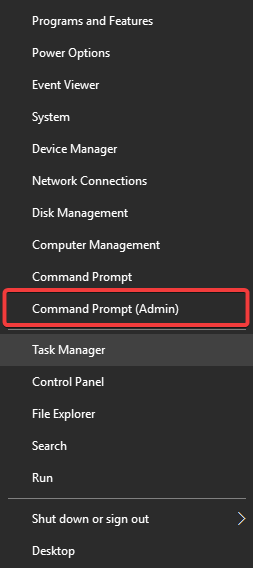Открытие командной строки от имени администратора в Windows