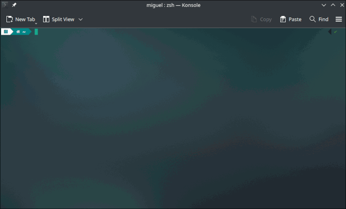 Скриншот опции Blur background в редакторе тем Konsole