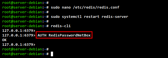 Настройка аутентификации Redis