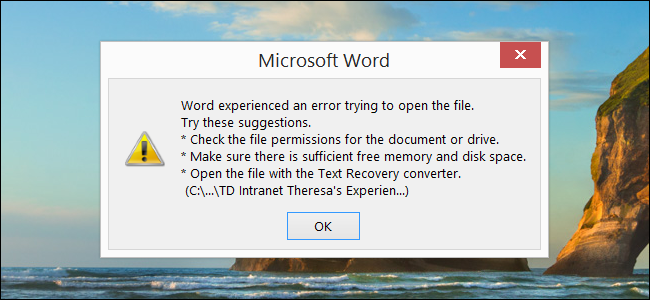Восстановление документов Word 2016