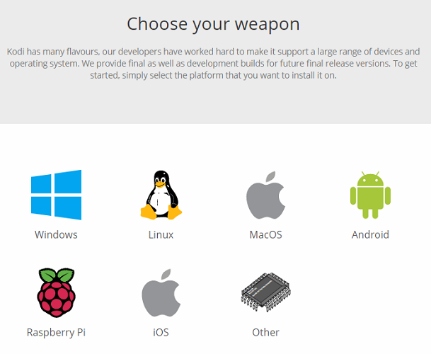 Установка Kodi на разные платформы