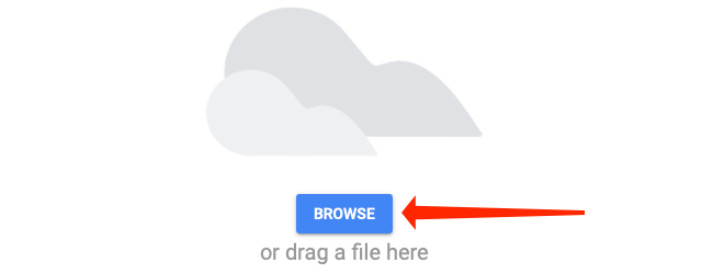 Кнопка Browse для выбора файла на компьютере.