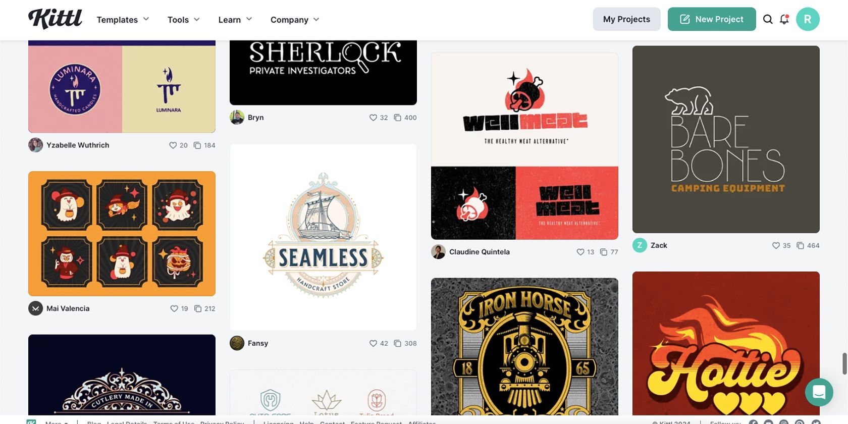 Kittl Templates Library