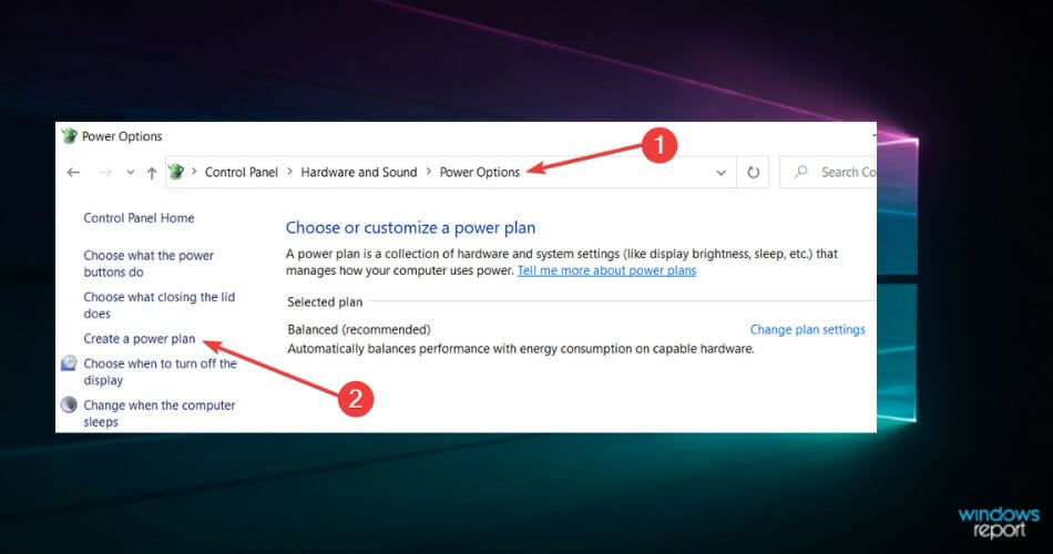 Создание плана питания