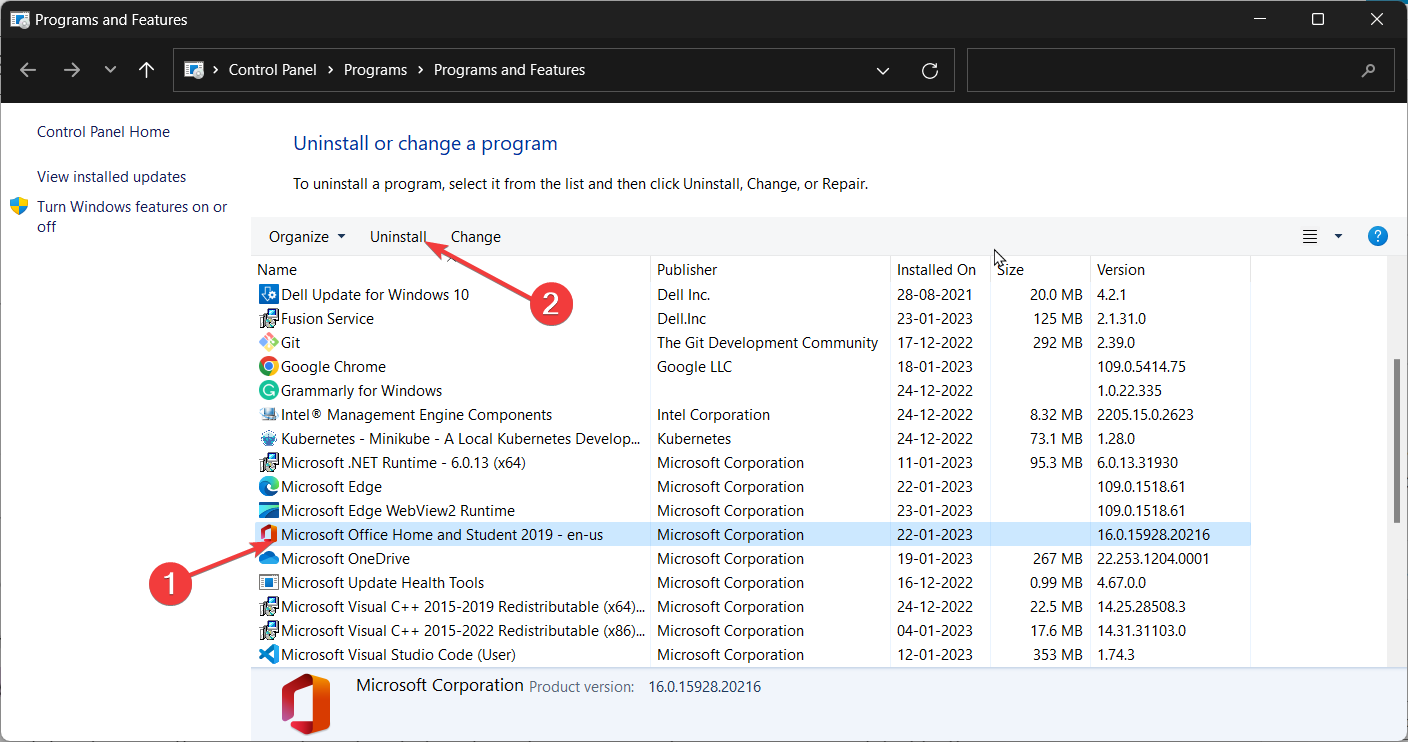 Desinstalar Microsoft Office
