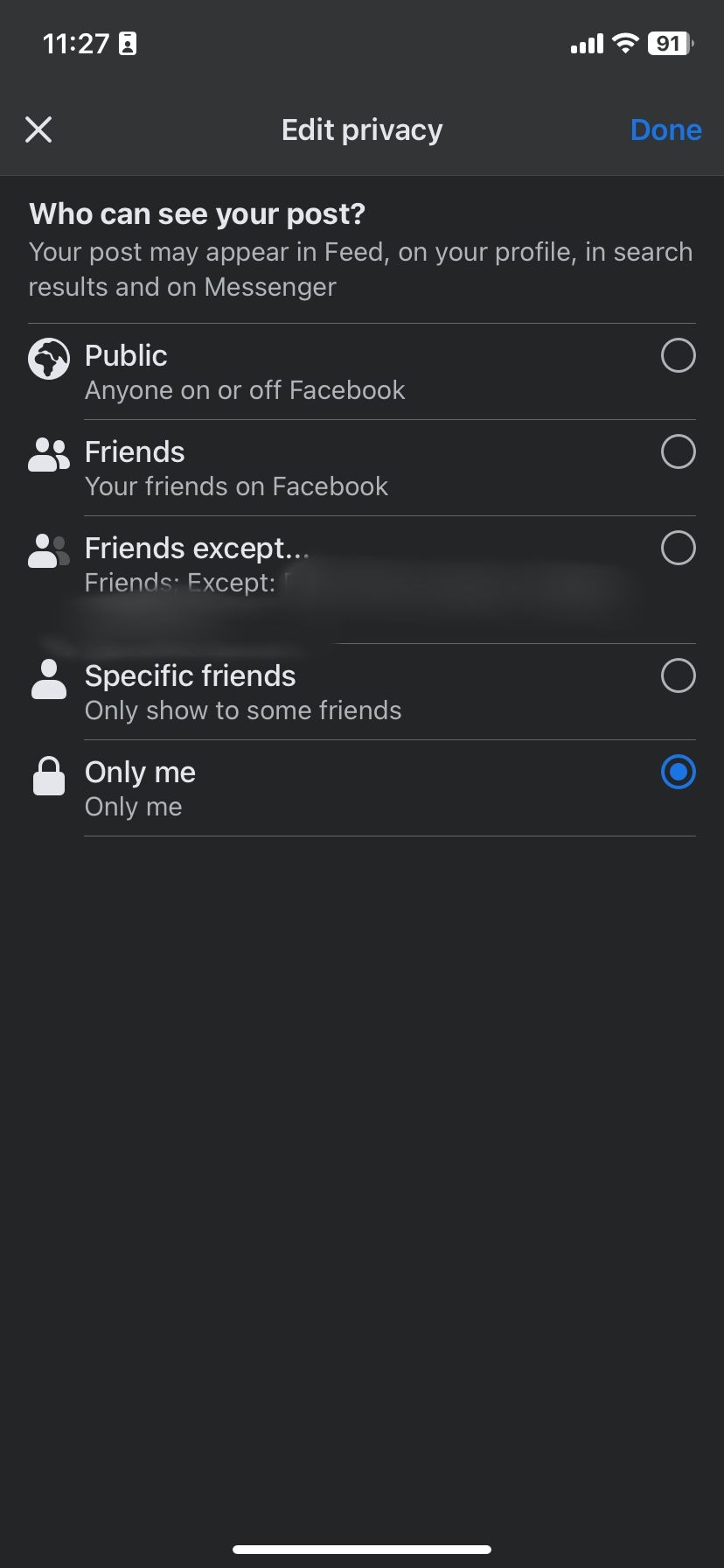 Редактирование настроек приватности фото в Facebook