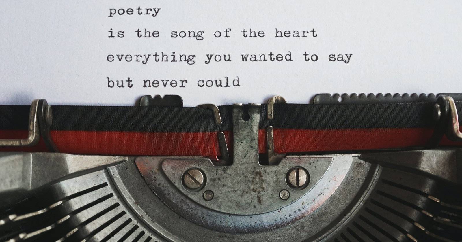 Поэзия на печатной машинке
