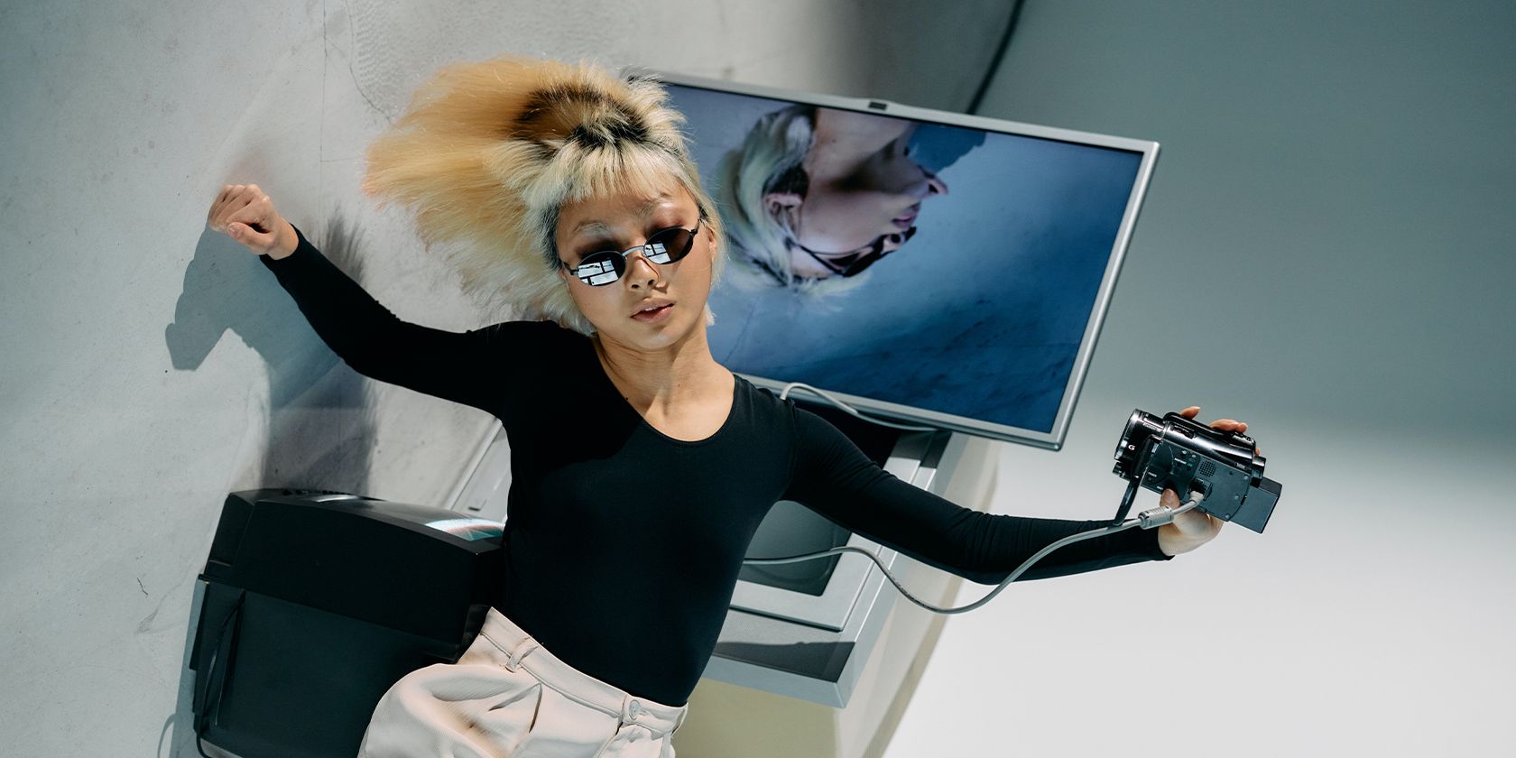 creative display and self-portrait angles