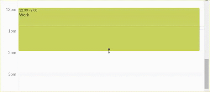 Анимация перетаскивания задачи на календарь в интерфейсе Handle