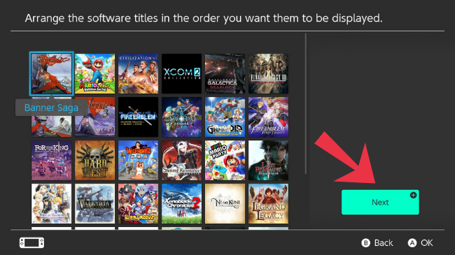 Arrange your games for the Switch Group