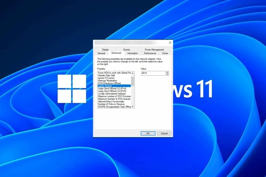 Modificare MTU su Windows 11