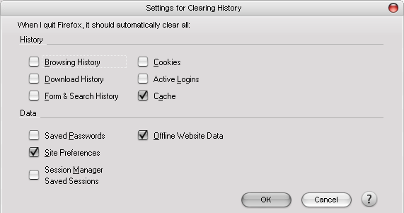 логотип Firefox и ускорение запуска