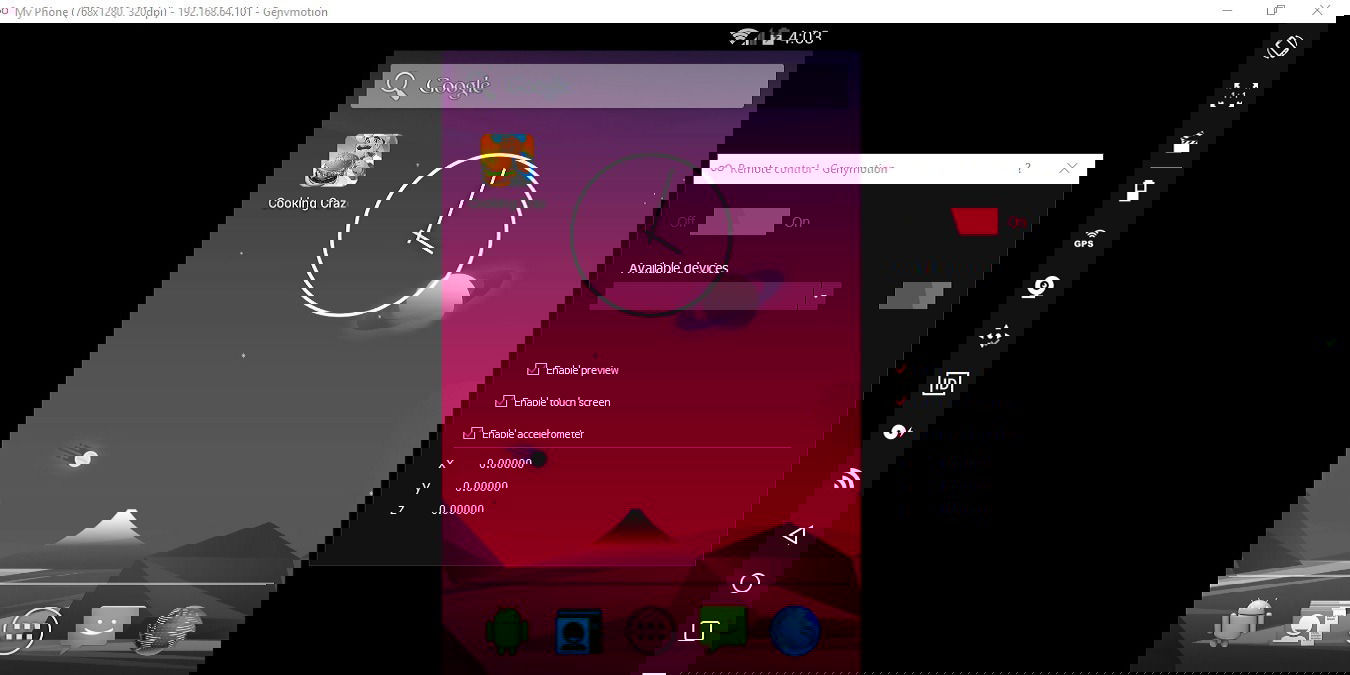 Запуск Android на Windows 10 с Genymotion