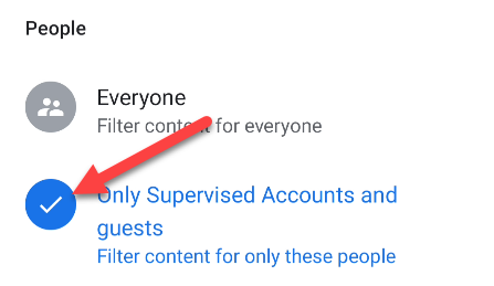 Choose people to include.