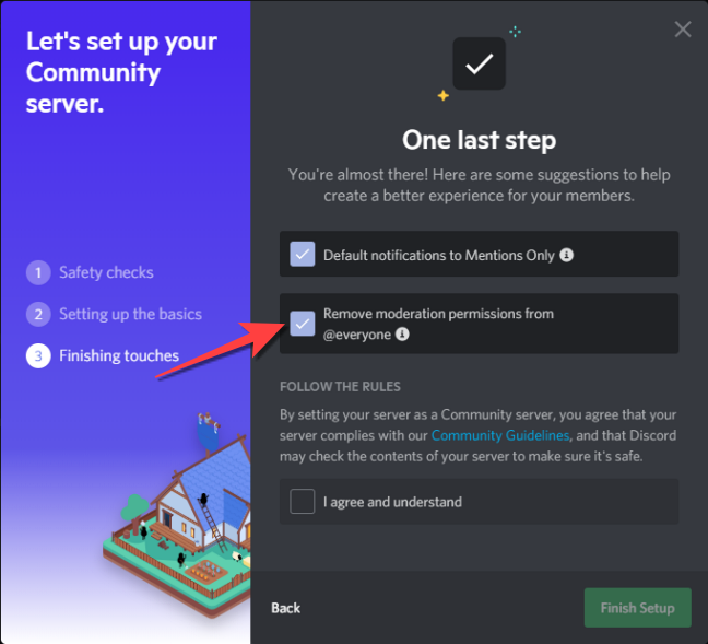 Отзовите права модерации у @everyone