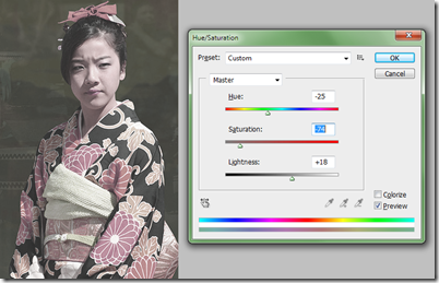Драматическая цветовая стилизация изображения