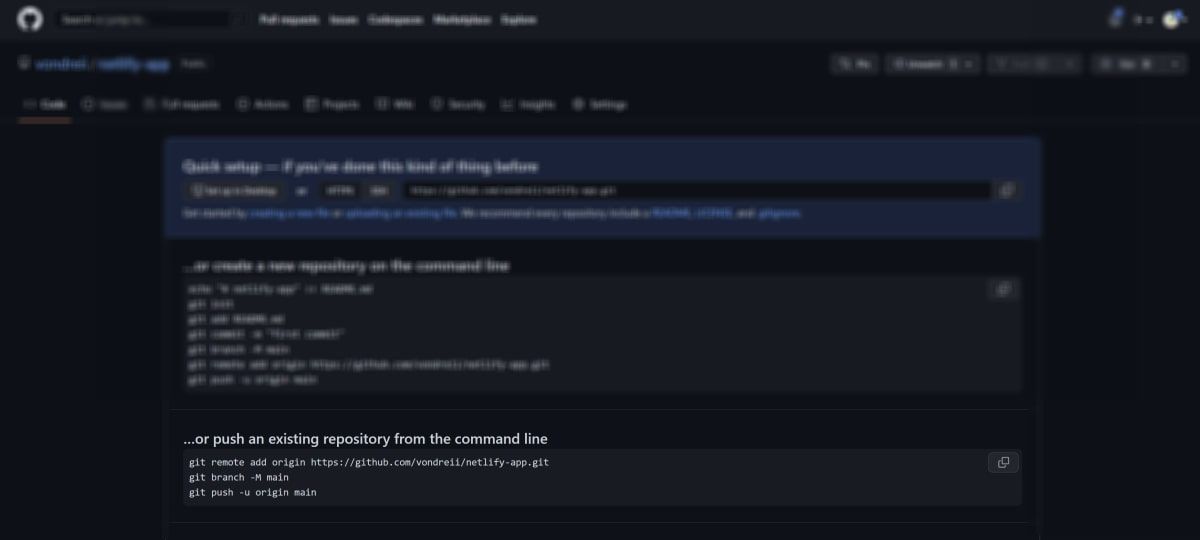 Команды для пуша на GitHub