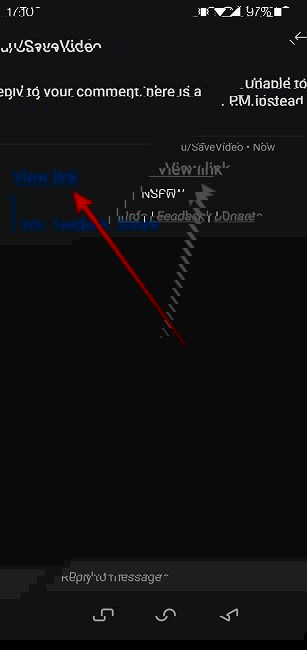Сообщение с ссылкой от Reddit-бота