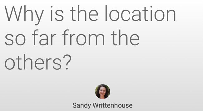 Вопрос показан в Google Slides