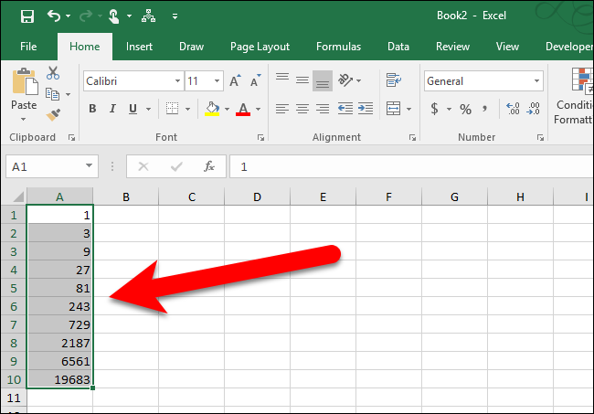 Результат: ростовая серия с множителем 3