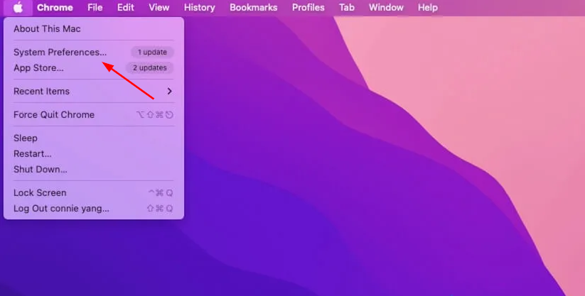 Меню Apple и доступ к Системным настройкам на Mac