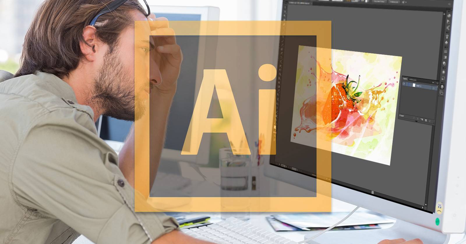 Трассировка растрового изображения в Adobe Illustrator